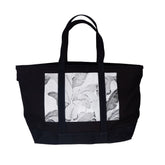 Bolso de hombro elegante de algodón negro Palm Angels
